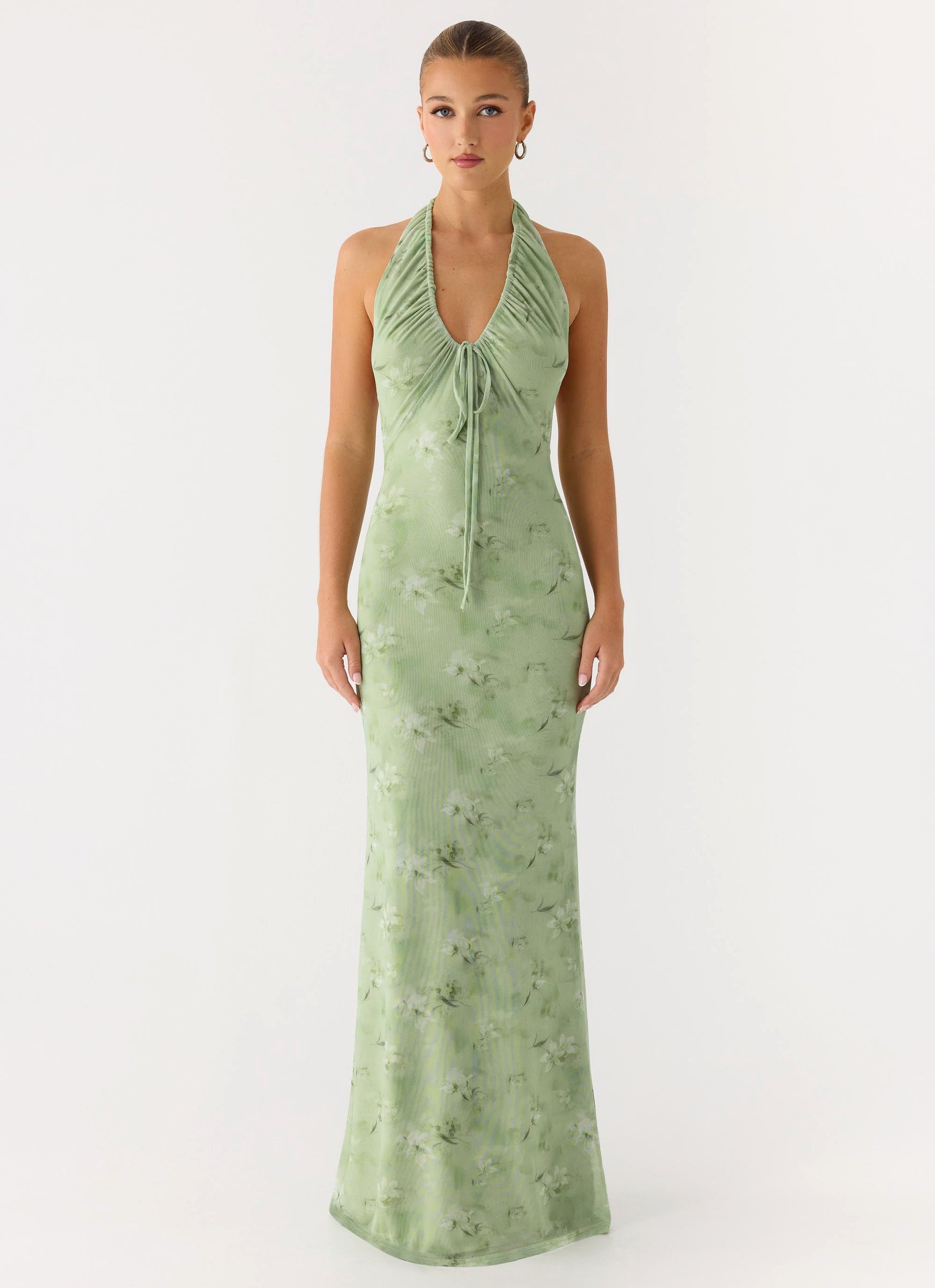 Ask You Twice Maxi Dress - Blurred Lime Peppermayo Exclusive