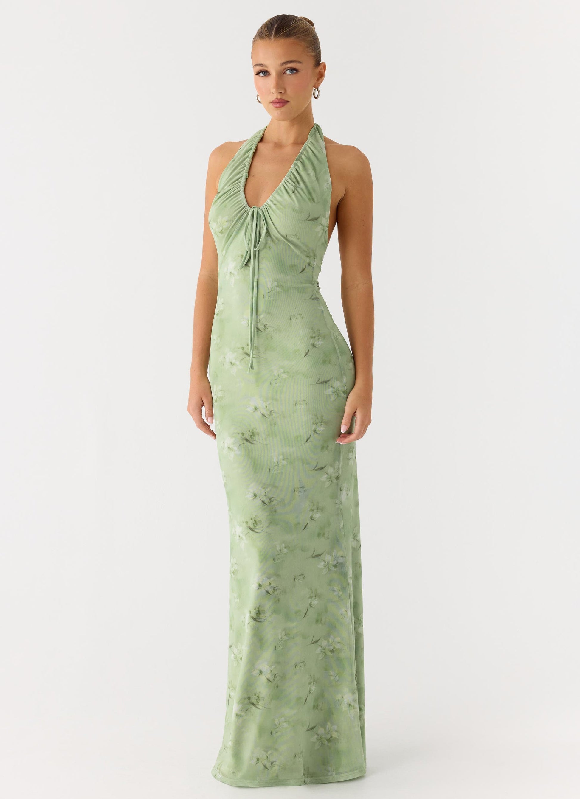 Ask You Twice Maxi Dress - Blurred Lime Peppermayo Exclusive