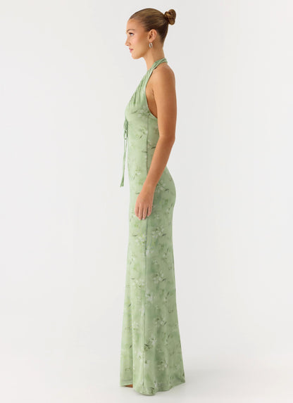 Ask You Twice Maxi Dress - Blurred Lime Peppermayo Exclusive