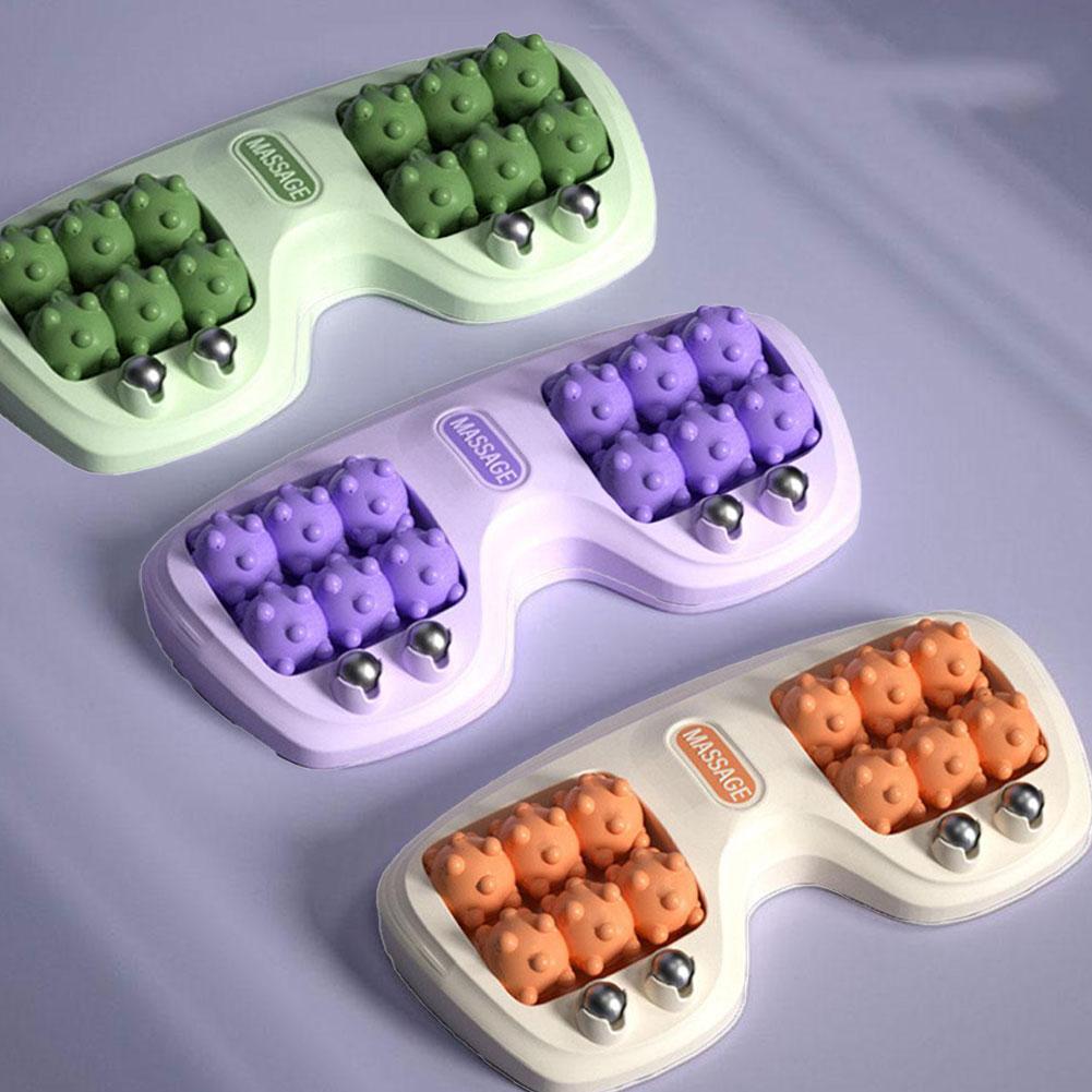 1PCS Portable Dual Foot Massage Roller Cat Claw Foot Therapy Foot Massage Instrument Relaxation Point Stimulation Magnetic Rolle Beauty Trend Shop