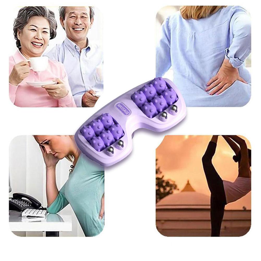 1PCS Portable Dual Foot Massage Roller Cat Claw Foot Therapy Foot Massage Instrument Relaxation Point Stimulation Magnetic Rolle Beauty Trend Shop