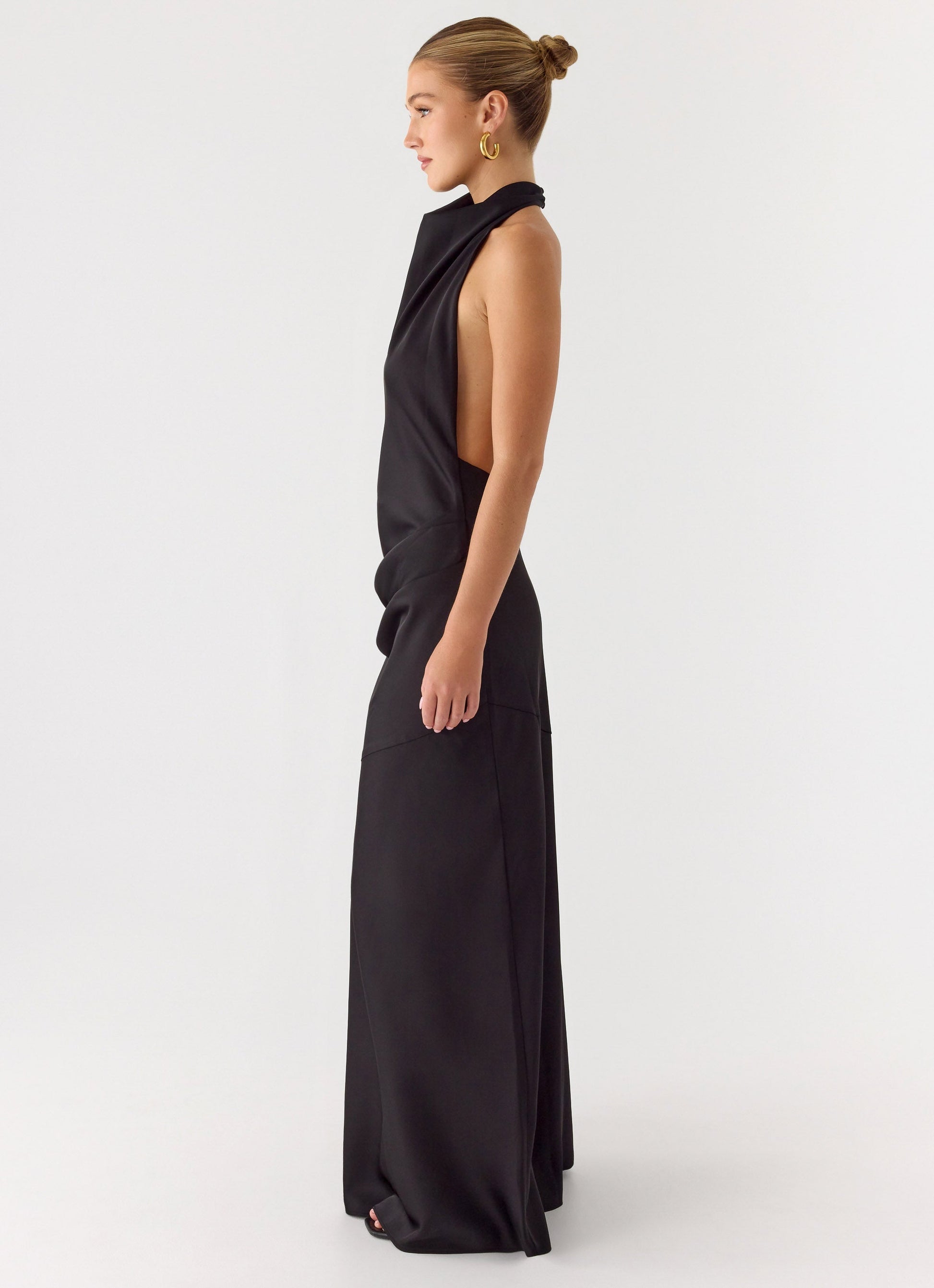 Back To Life Halter Maxi Dress - Black Peppermayo Exclusive