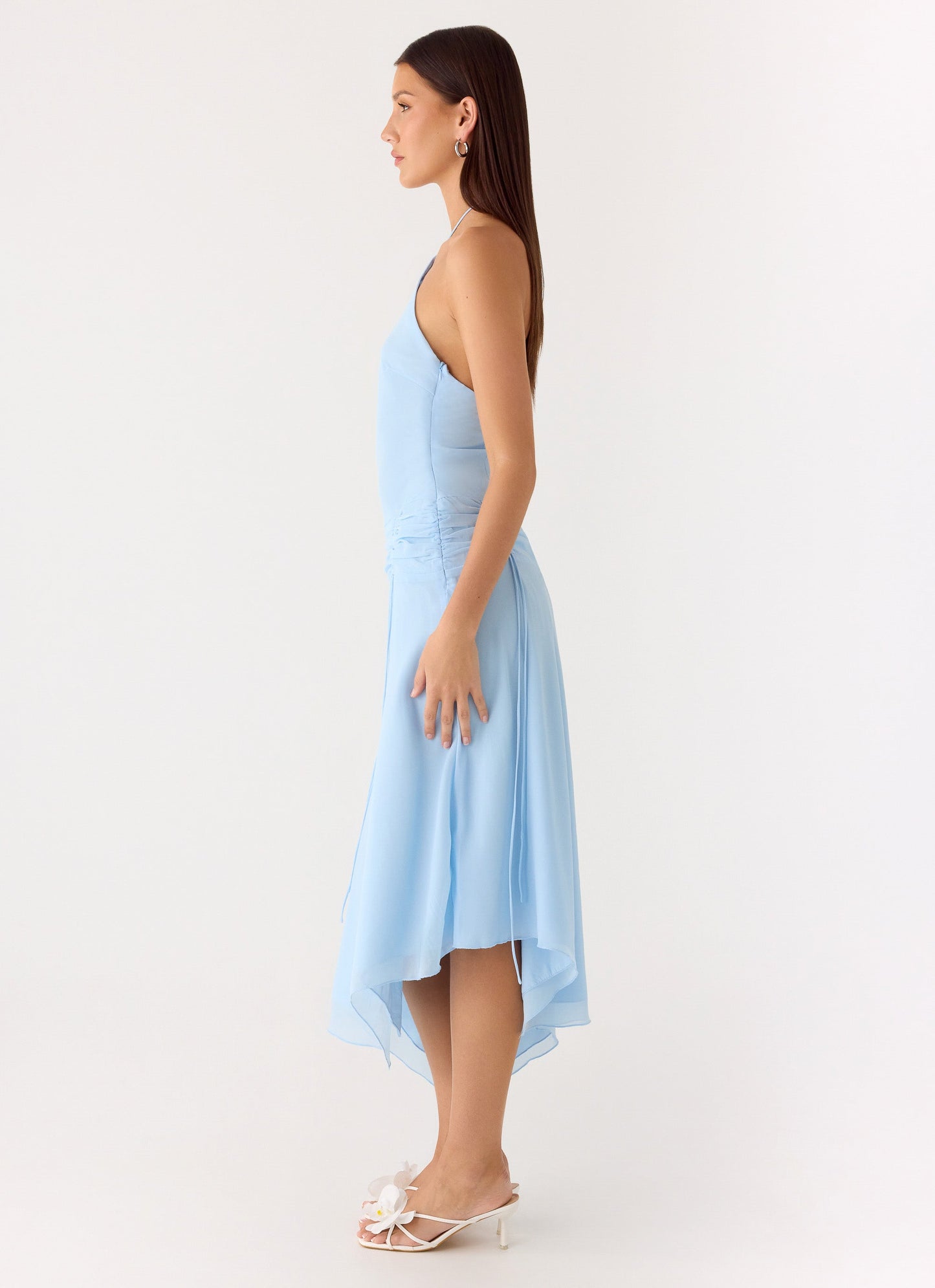 Becerra Chiffon Midi Dress - Blue Peppermayo Exclusive
