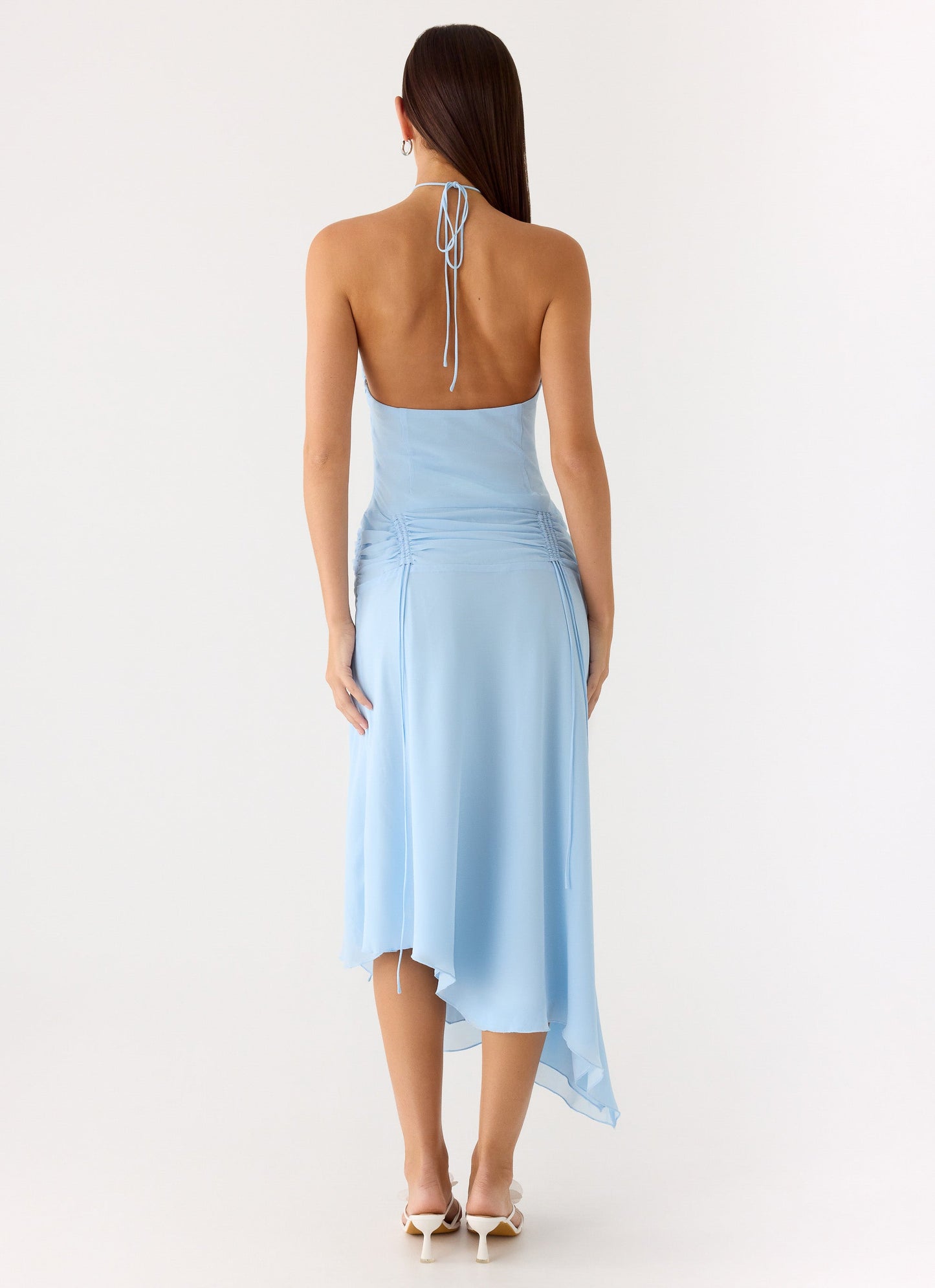 Becerra Chiffon Midi Dress - Blue Peppermayo Exclusive