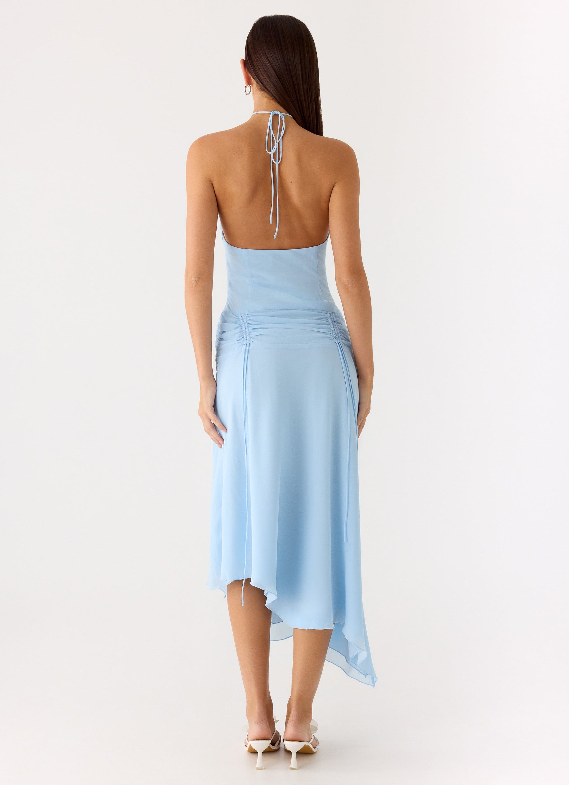 Becerra Chiffon Midi Dress - Blue Peppermayo Exclusive
