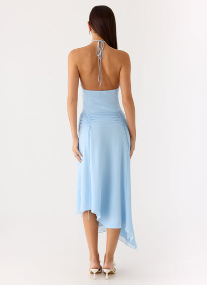 Becerra Chiffon Midi Dress - Blue Peppermayo Exclusive