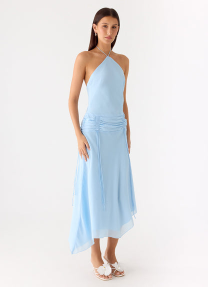 Becerra Chiffon Midi Dress - Blue Peppermayo Exclusive