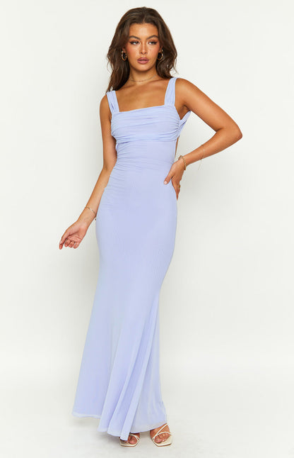 Beverley Lilac Mesh Maxi Dress BB Exclusive