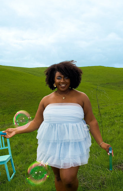 Birthday Girl Blue Mini Party Dress BB Exclusive