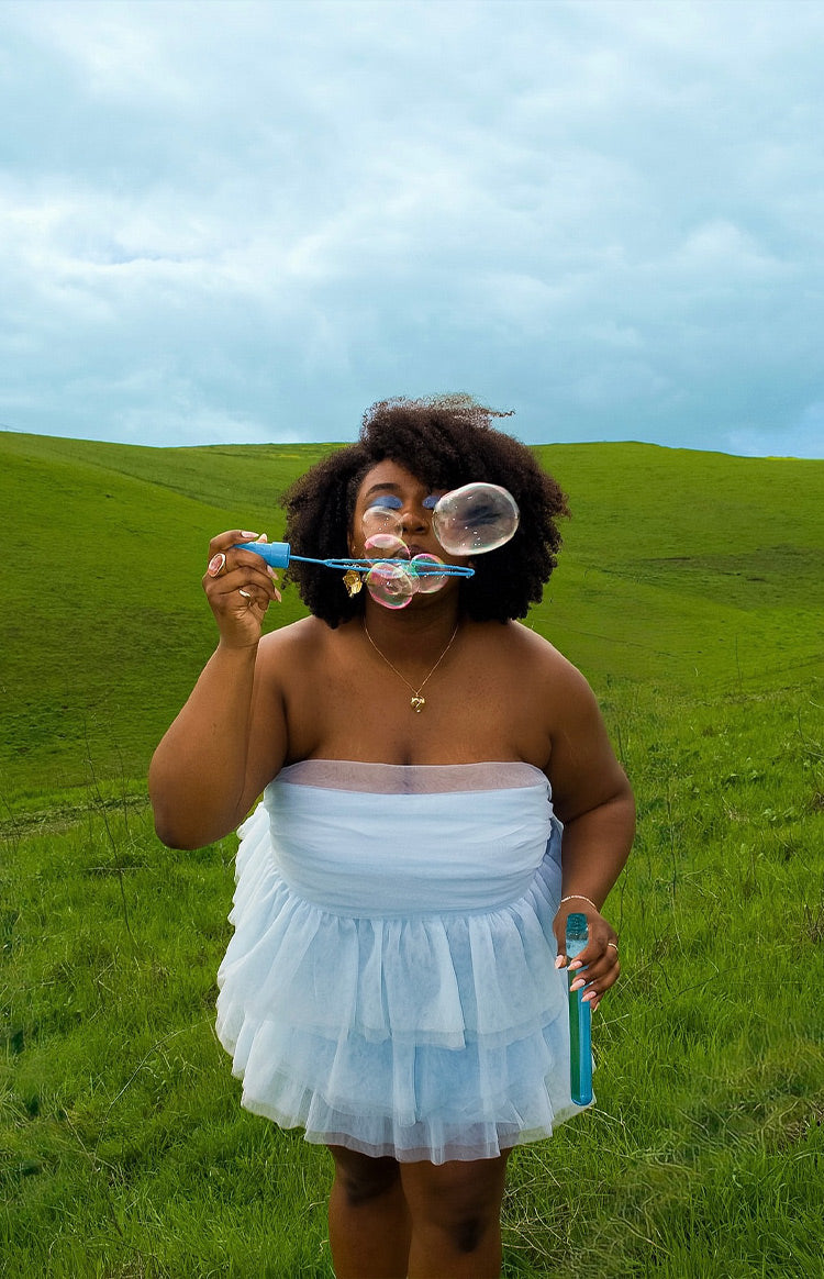 Birthday Girl Blue Mini Party Dress BB Exclusive