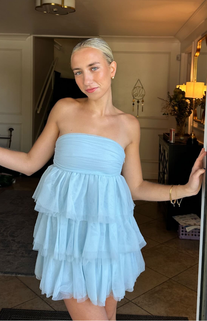Birthday Girl Blue Mini Party Dress BB Exclusive