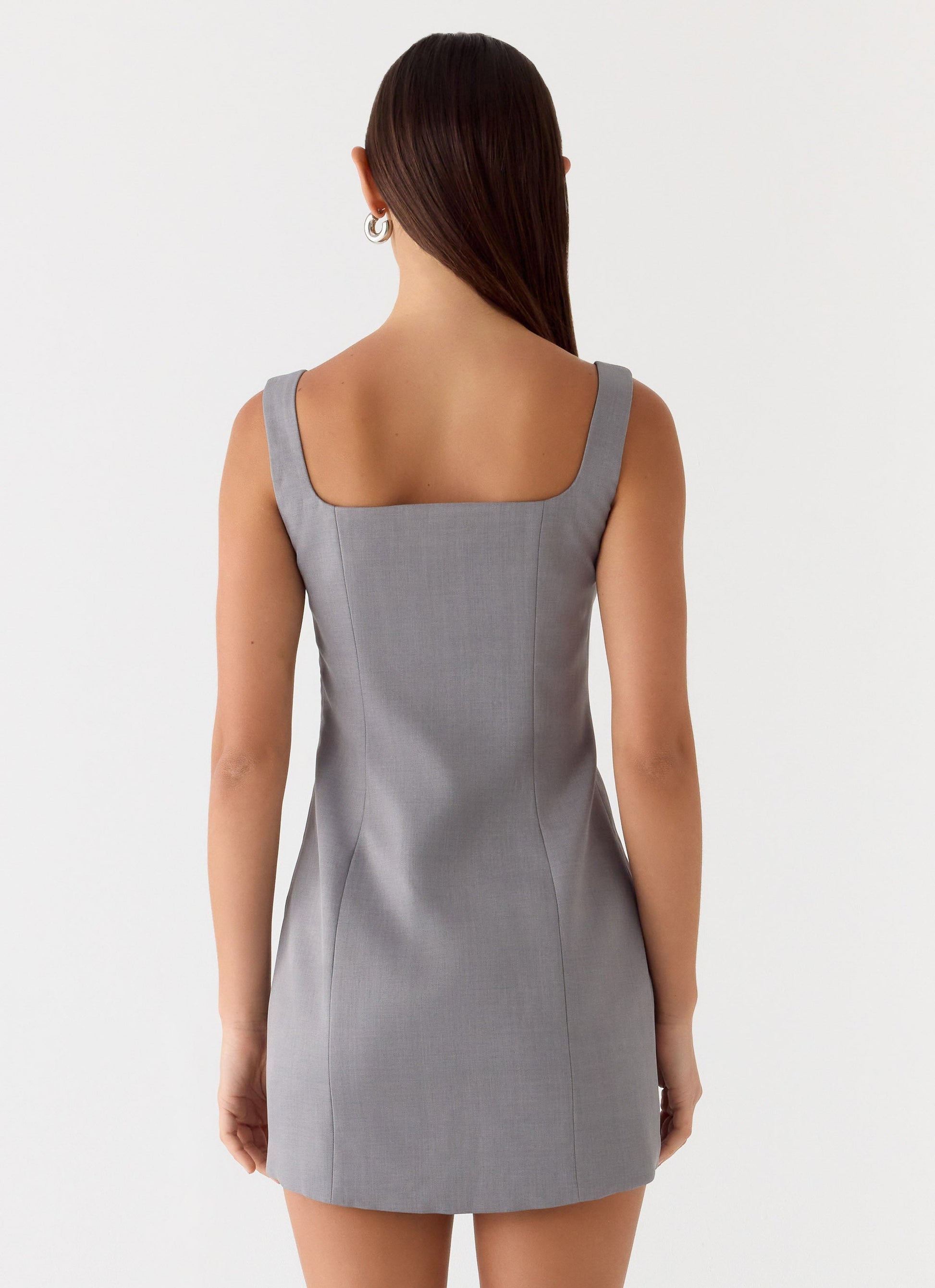 Brief Tension Mini Dress - Smoke Grey Peppermayo Exclusive