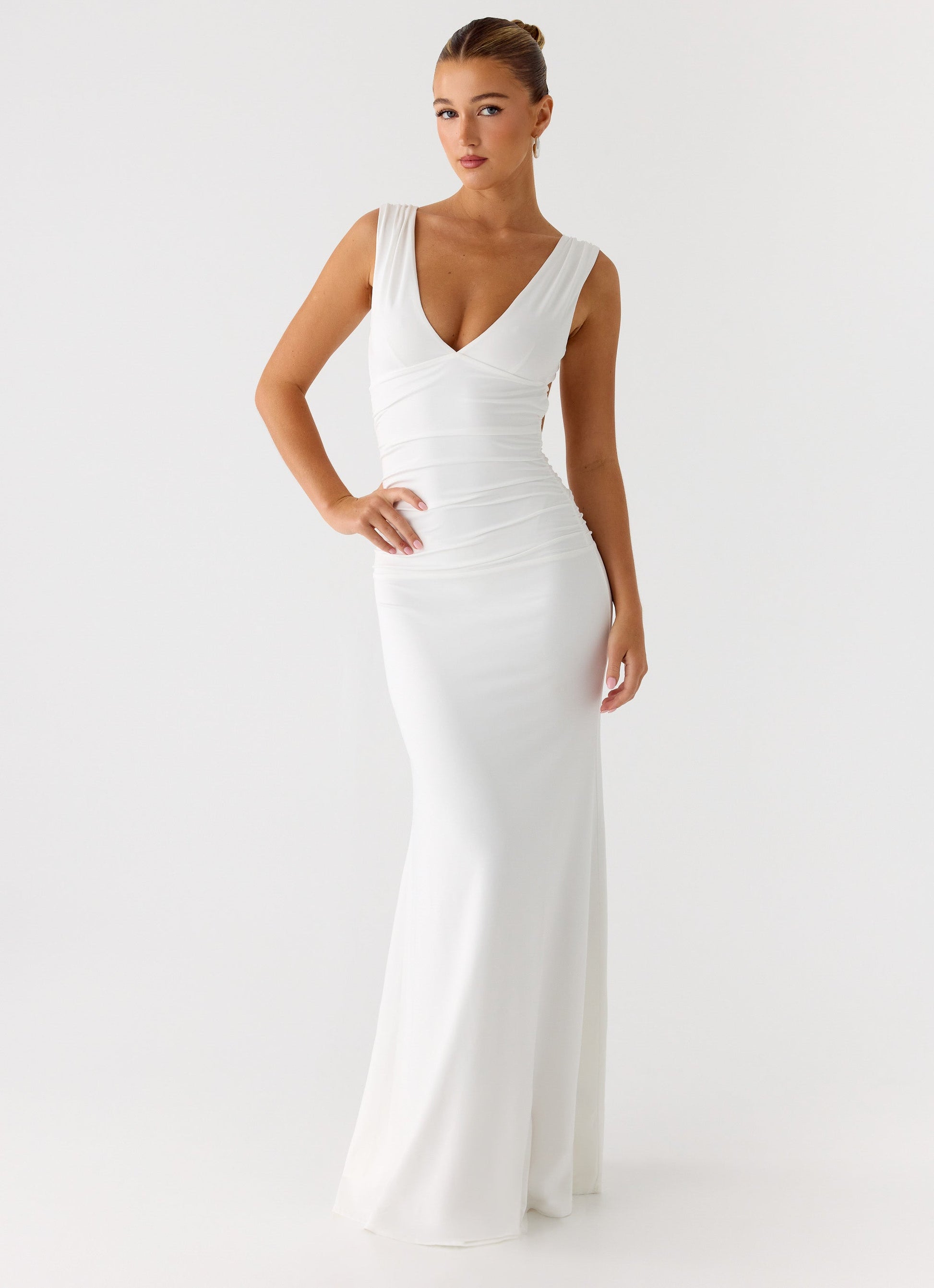 Cherry Sky Maxi Dress - White Peppermayo Exclusive