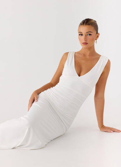 Cherry Sky Maxi Dress - White Peppermayo Exclusive