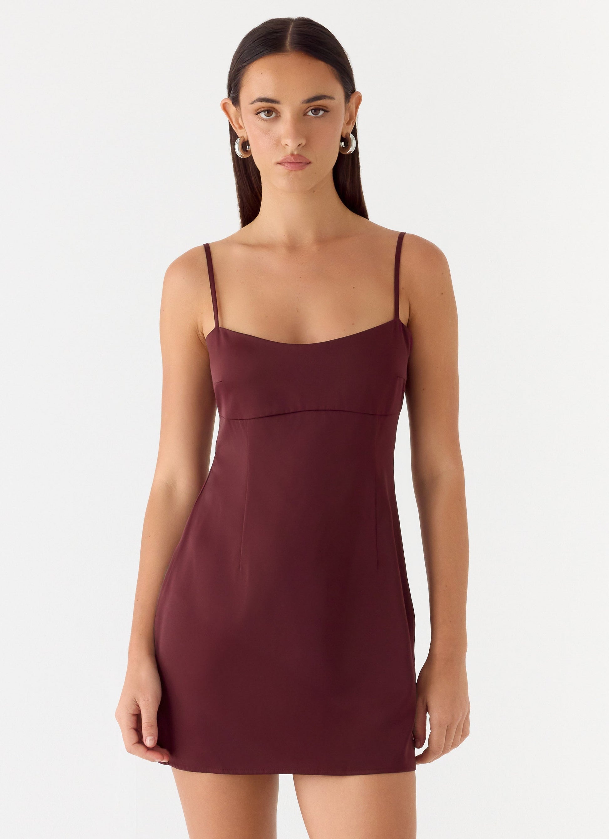 Clementine Mini Dress - Merlot Peppermayo Exclusive