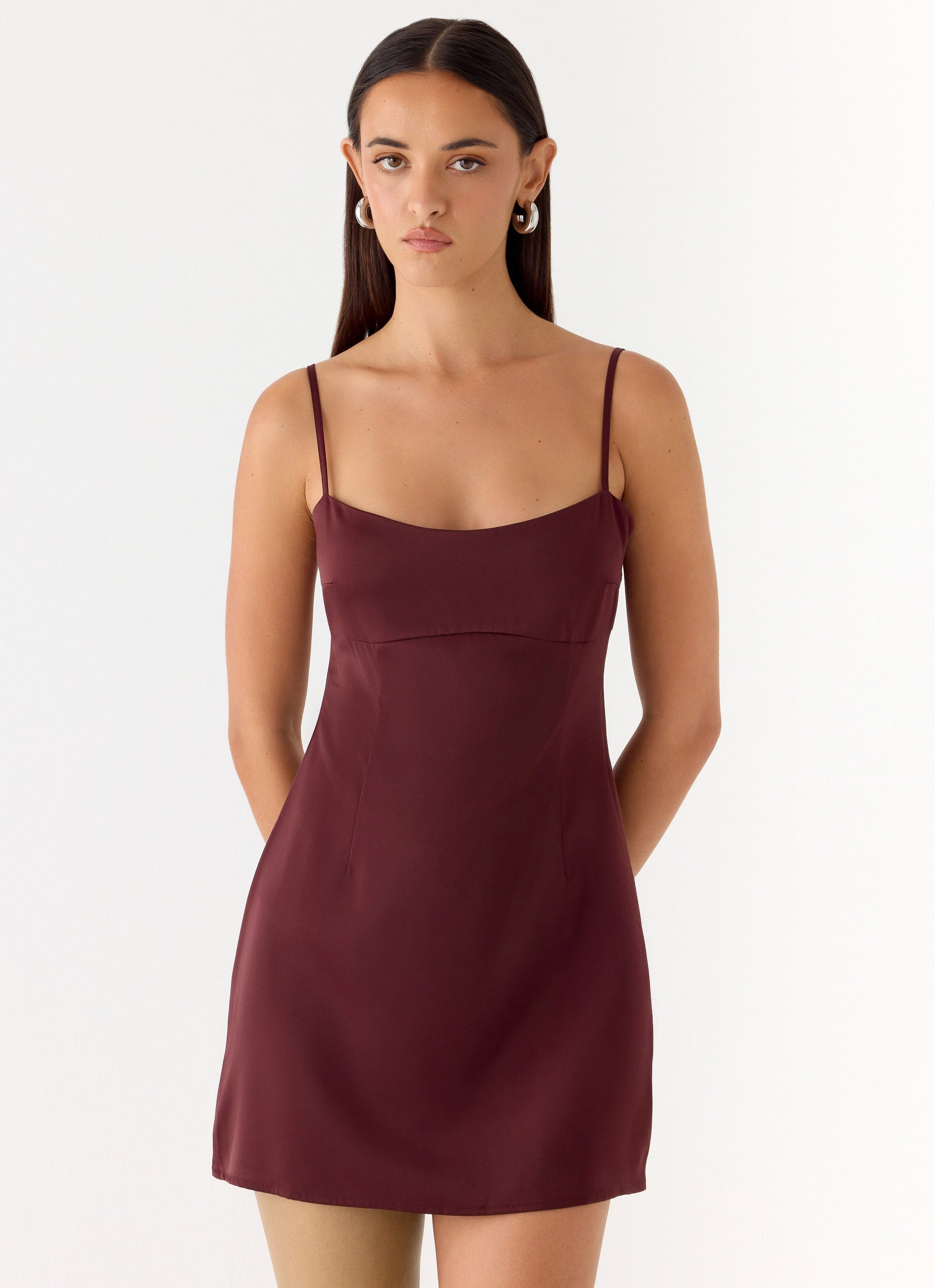 Clementine Mini Dress - Merlot Peppermayo Exclusive