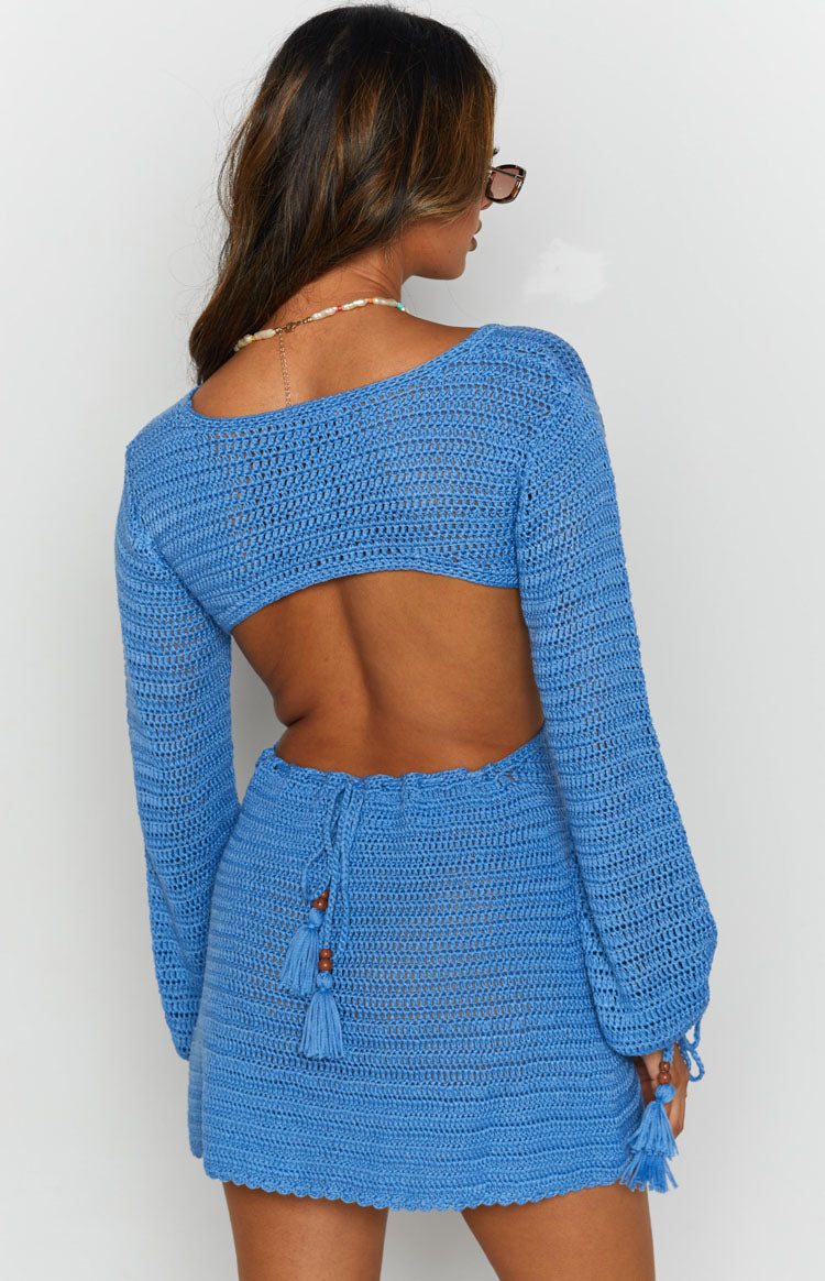 Cleo Crochet Dress Blue BB Exclusive