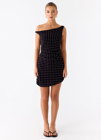 Delusional Mini Dress - Black Polkadot Peppermayo Exclusive