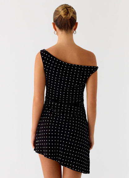 Delusional Mini Dress - Black Polkadot Peppermayo Exclusive