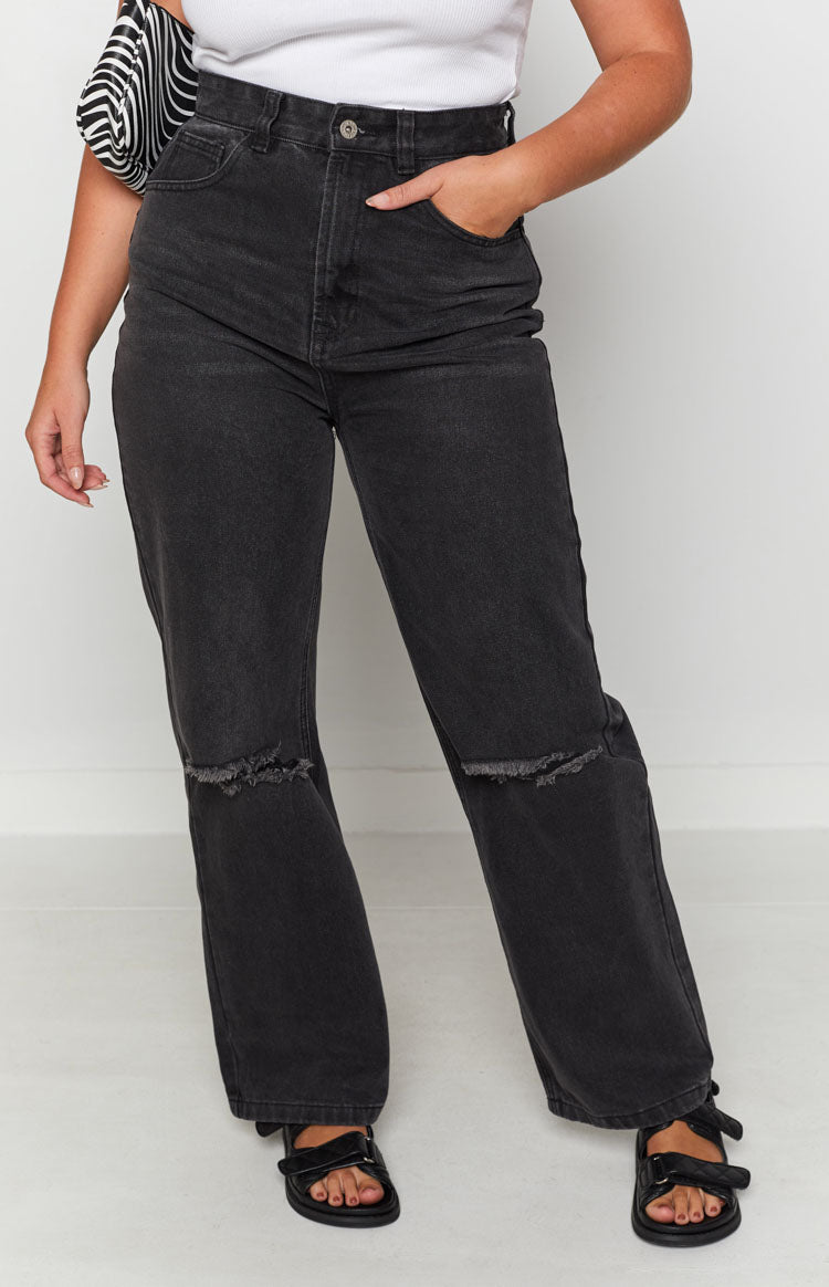 Robin Wide Leg Jeans Black Wash BB Exclusive