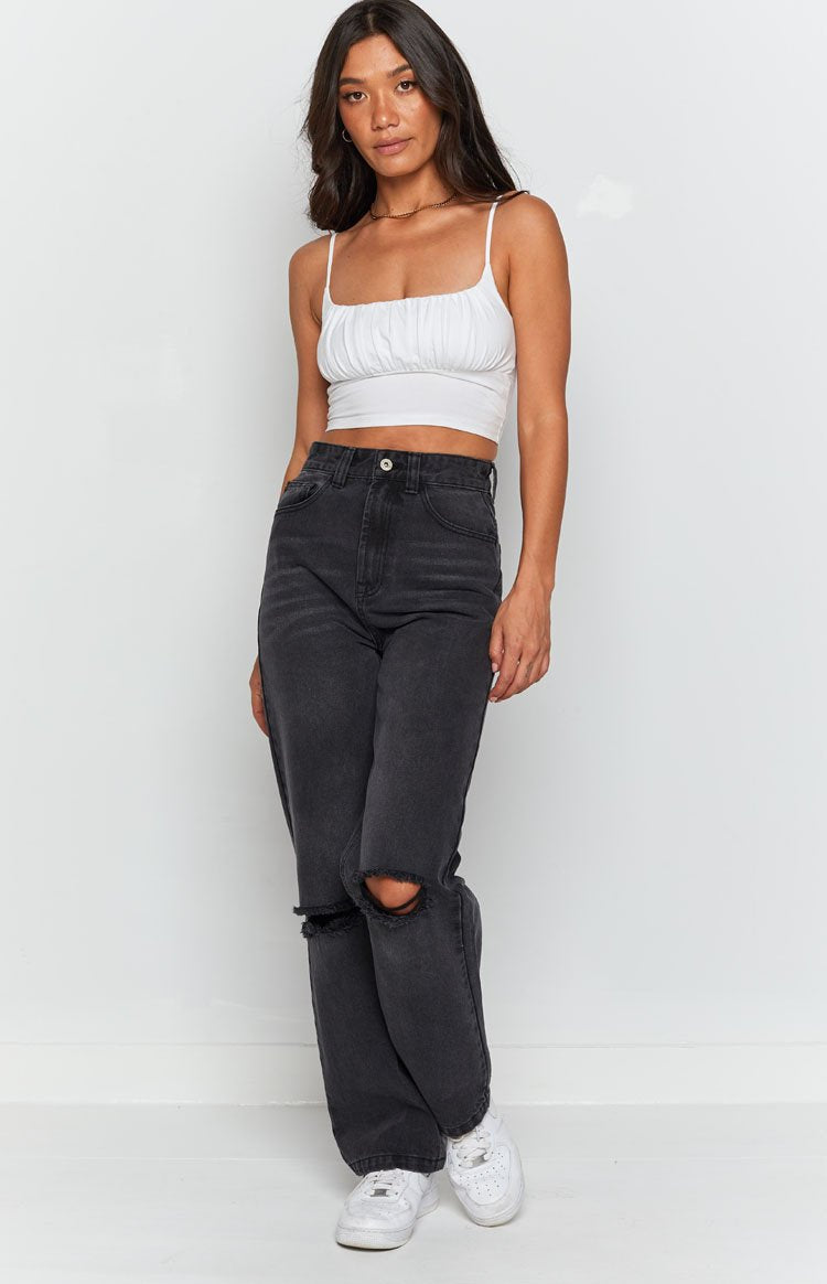 Robin Wide Leg Jeans Black Wash BB Exclusive