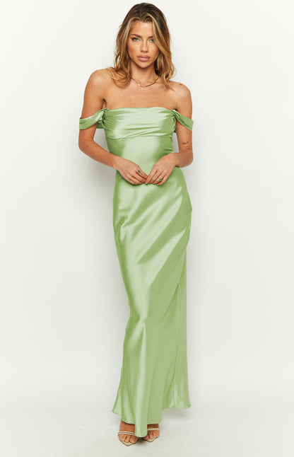 Ella Sage Off Shoulder Formal Maxi Dress BB Exclusive