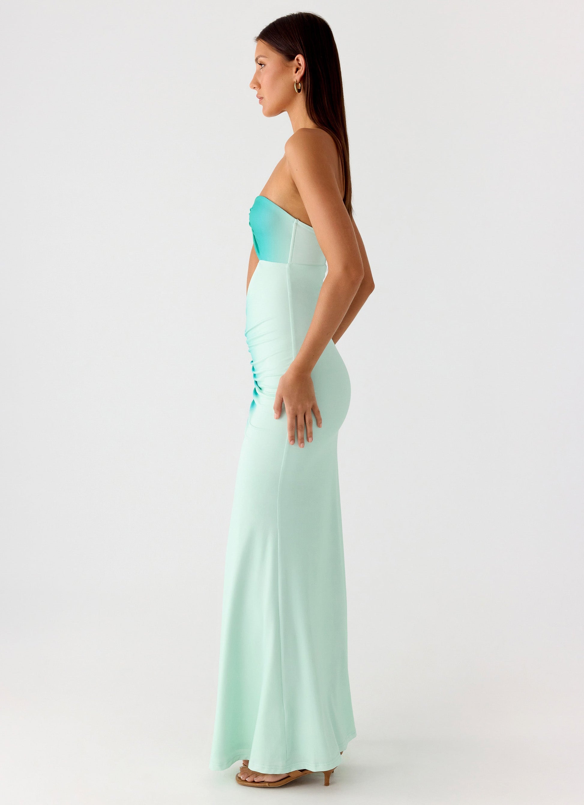 Ellisah Ombre Maxi Dress - Green Gradient Peppermayo Exclusive