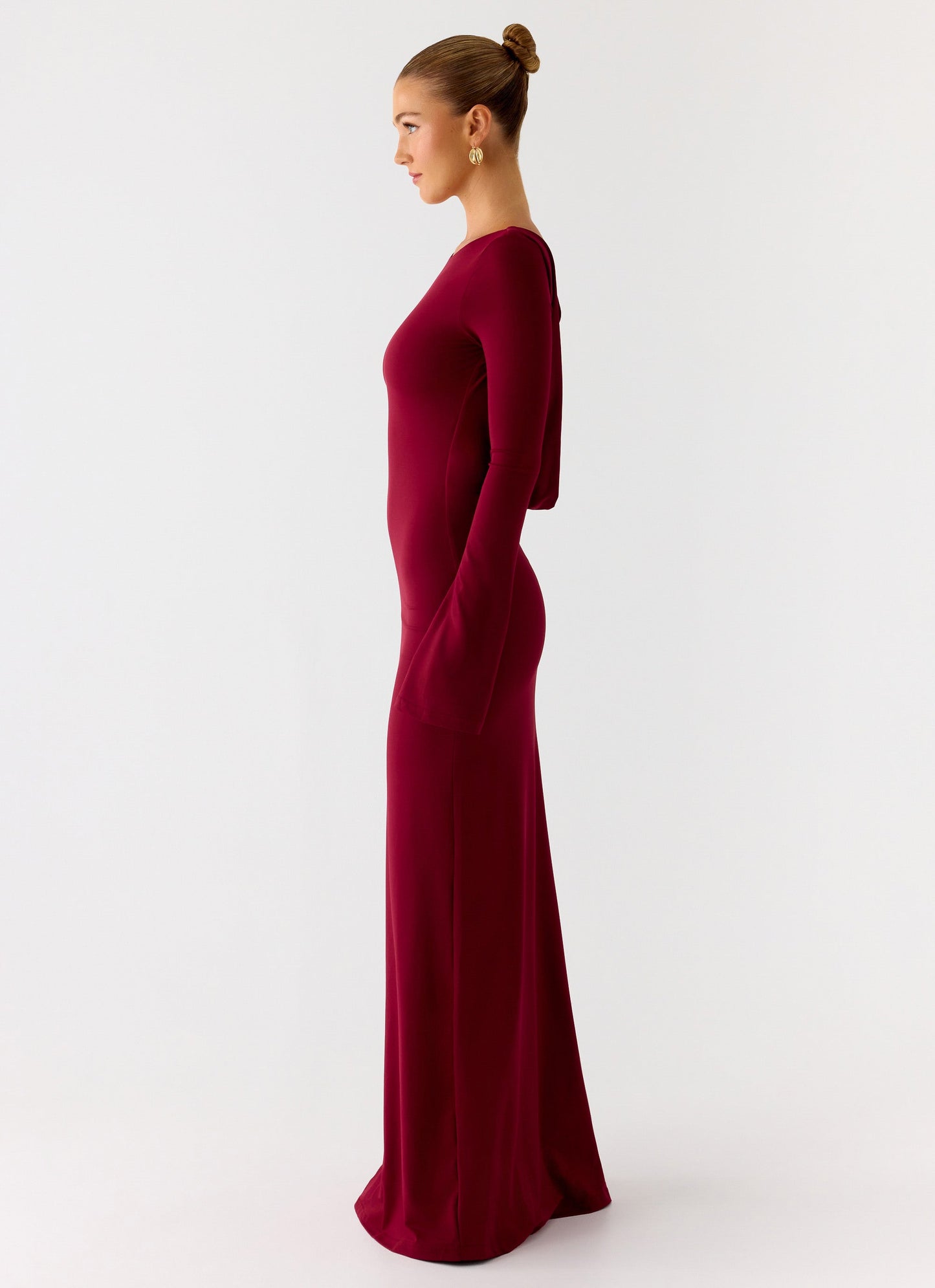 Elmont Long Sleeve Maxi Dress - Dark Cherry Peppermayo Exclusive