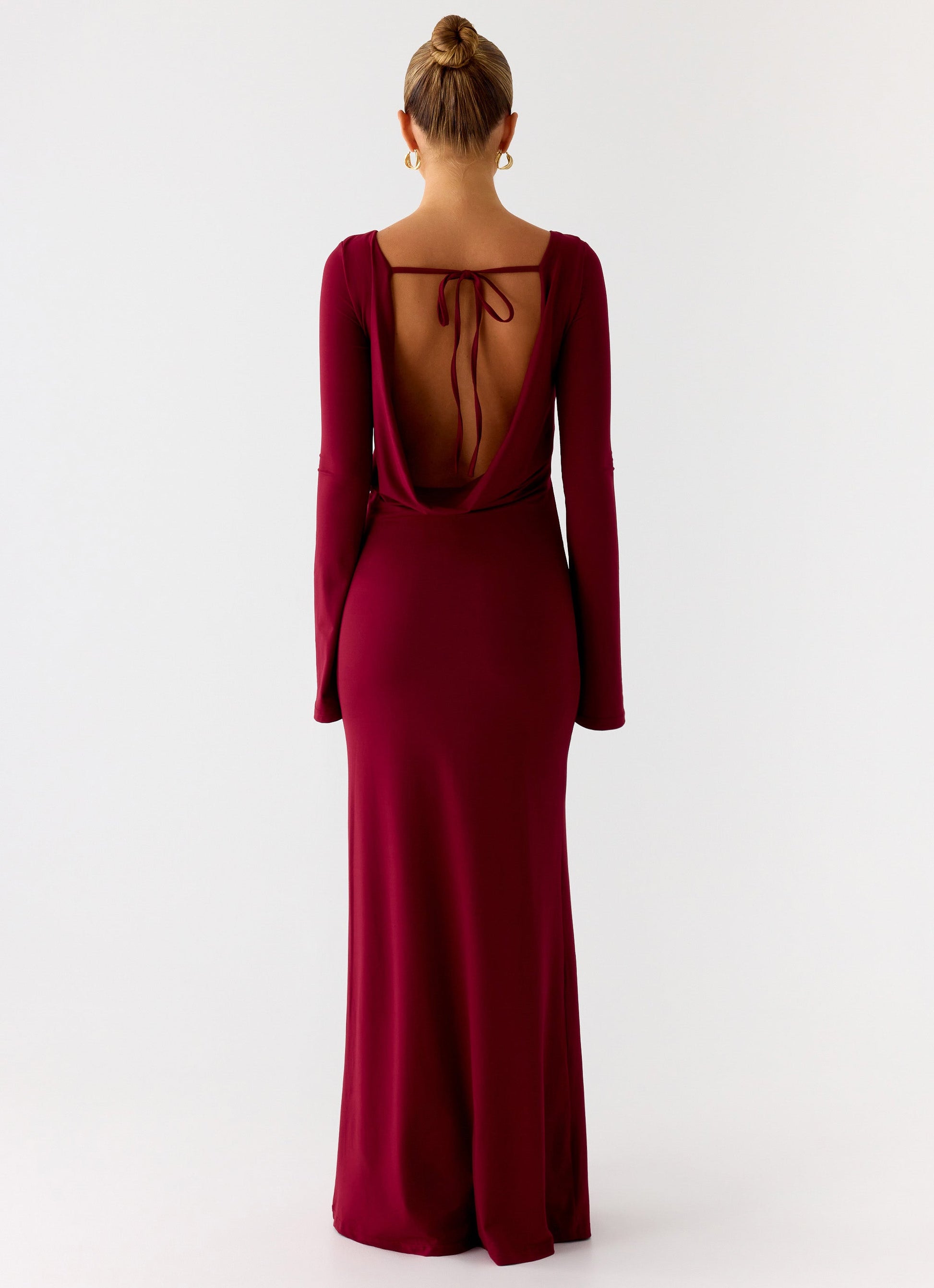 Elmont Long Sleeve Maxi Dress - Dark Cherry Peppermayo Exclusive