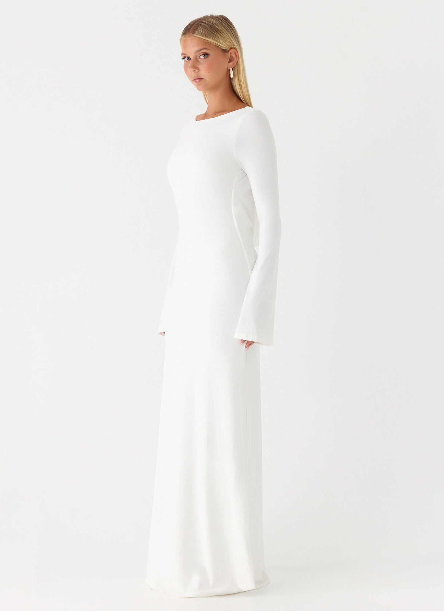 Elmont Long Sleeve Maxi Dress - White Peppermayo Exclusive