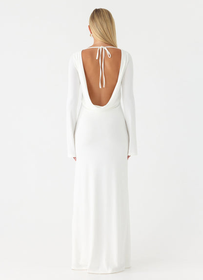 Elmont Long Sleeve Maxi Dress - White Peppermayo Exclusive