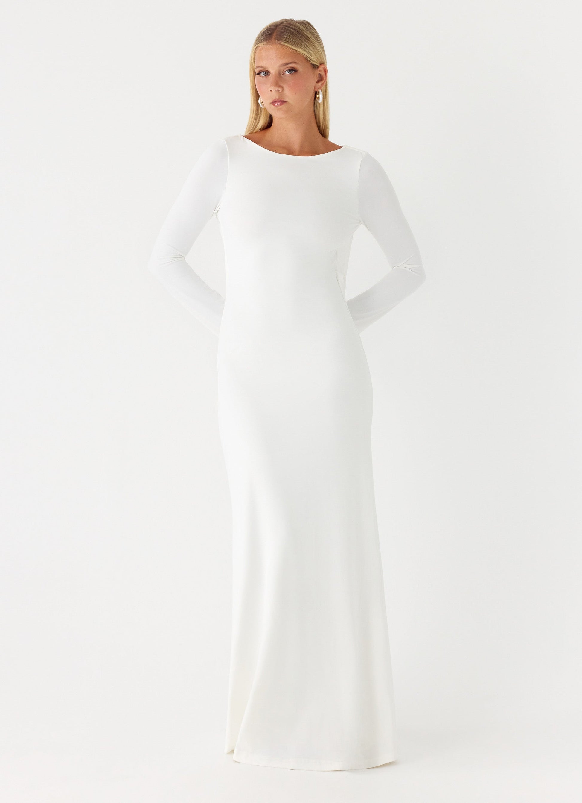 Elmont Long Sleeve Maxi Dress - White Peppermayo Exclusive
