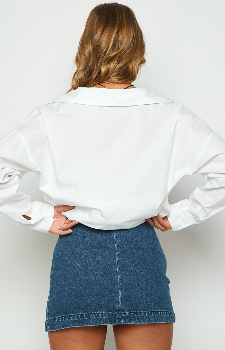 Elouise Buckle Denim Mini Skirt BB Exclusive