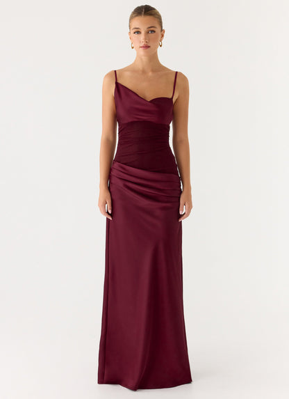 Eternal Energy Maxi Dress - Merlot Peppermayo Exclusive