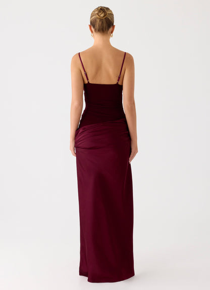 Eternal Energy Maxi Dress - Merlot Peppermayo Exclusive