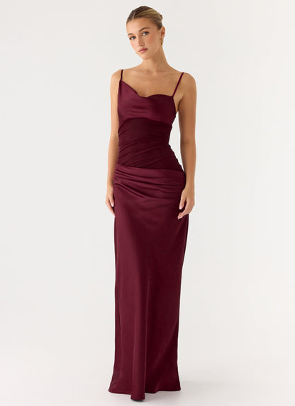 Eternal Energy Maxi Dress - Merlot Peppermayo Exclusive