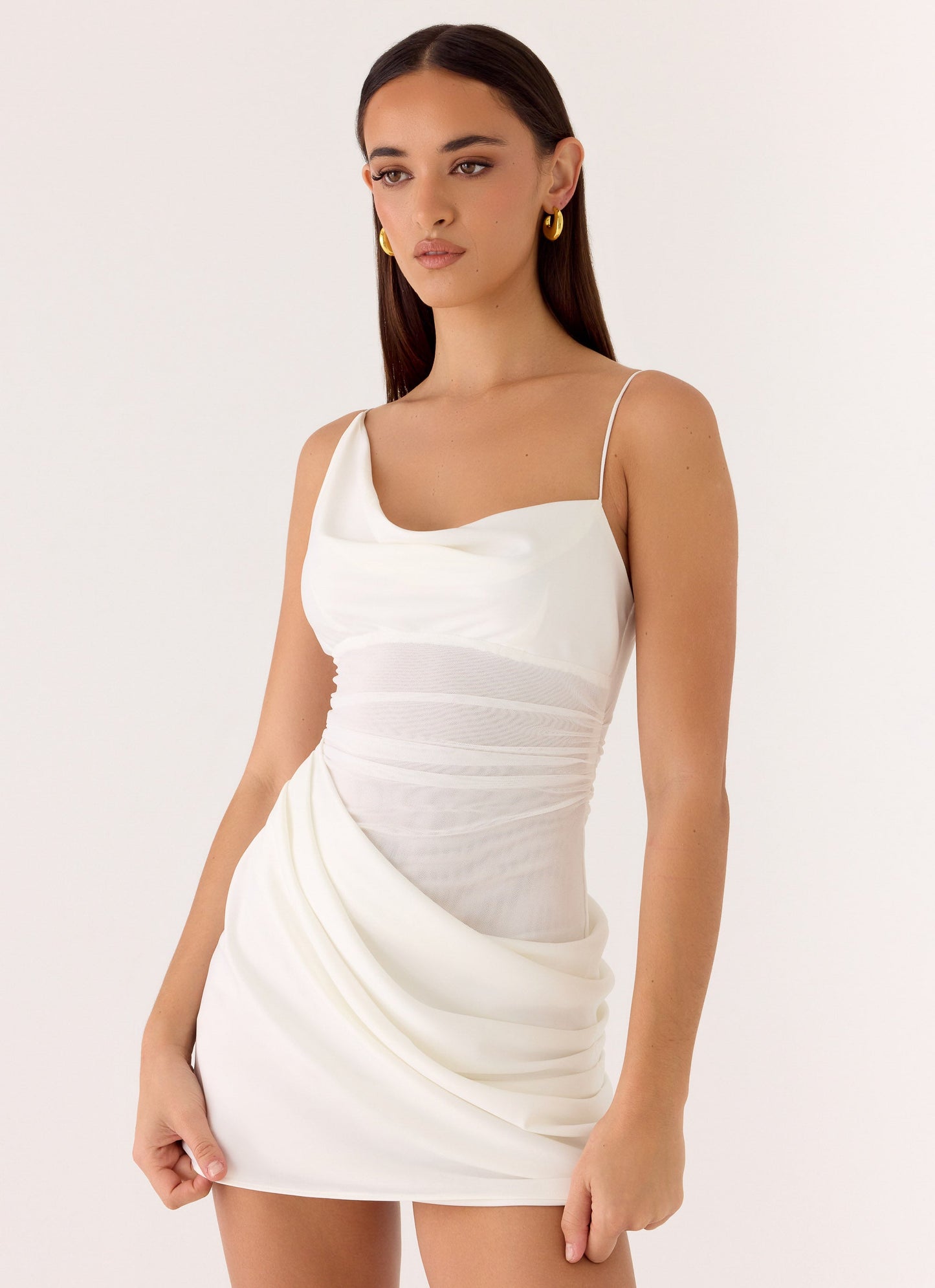 Eternal Energy Mini Dress - Ivory Peppermayo Exclusive
