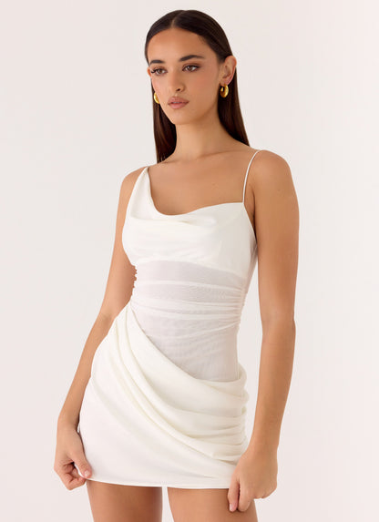 Eternal Energy Mini Dress - Ivory Peppermayo Exclusive