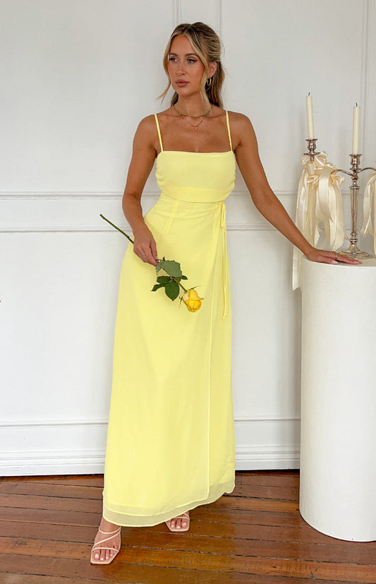 Flossie Yellow Maxi Sleeveless Dress BB Exclusive
