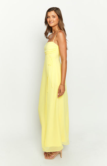 Flossie Yellow Maxi Sleeveless Dress BB Exclusive