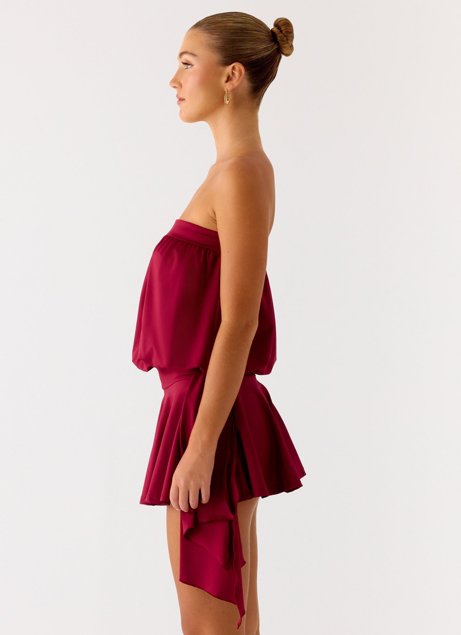 Forever Young Mini Dress - Dark Cherry Peppermayo Exclusive