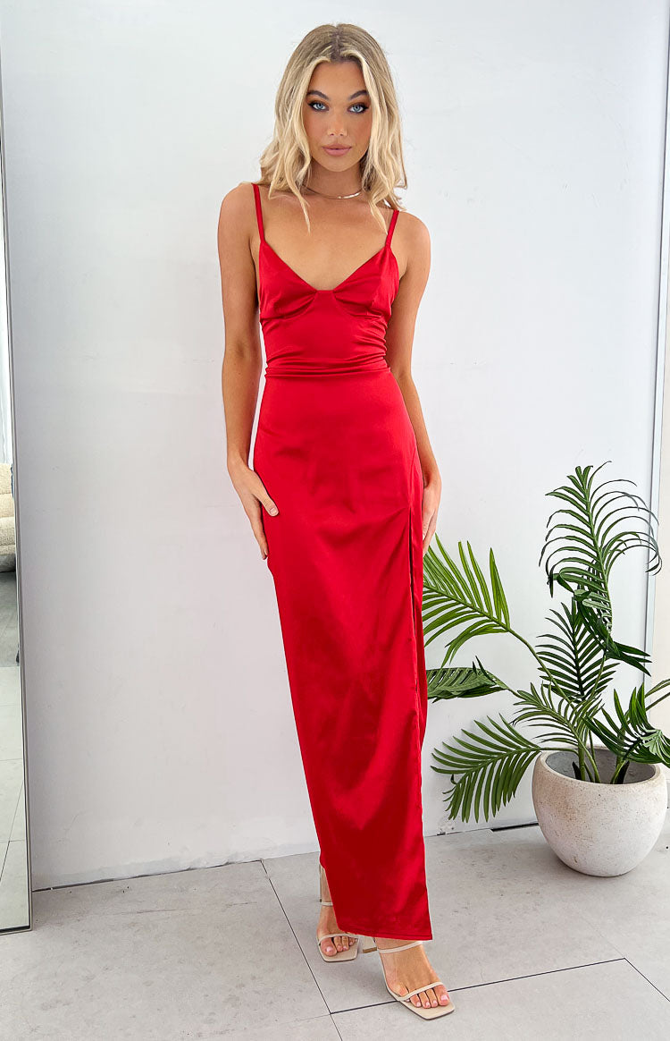 Freesia Red Formal Maxi Dress BB Exclusive