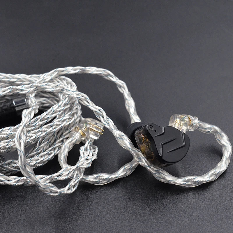 KZ 8 Core Silver Blue Hybrid 784 cores Silver plated Upgrade Cable Earphones Cable For KZ ZS10 PRO ZSN PRO ZSX DQ6 ZAX ASX ASF