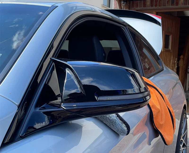 For Bmw 1 2 3 4 X Series Mirror cap F20 F21 F87 M2 F23 F30 F32 F36 X1 E84 Gloss Black Side Mirror Cover Cap Rearview -M4 Style Beauty World Shop