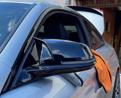 For Bmw 1 2 3 4 X Series Mirror cap F20 F21 F87 M2 F23 F30 F32 F36 X1 E84 Gloss Black Side Mirror Cover Cap Rearview -M4 Style Beauty World Shop
