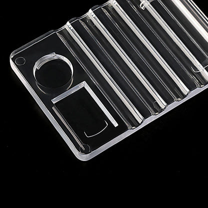 Acrylic Multi-purpose Nail Art Pen Holder, 5-Compartment Brush Stand with Color Palette, Organize and Display Tool Beauty World Shop