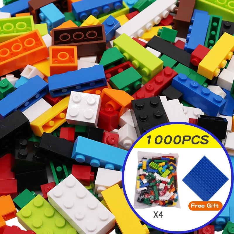 1000 Pieces DIY Creative Building Blocks Bulk Sets City Classic Bricks Assembly Brinquedos Educational Toys for Children Beauty World Shop