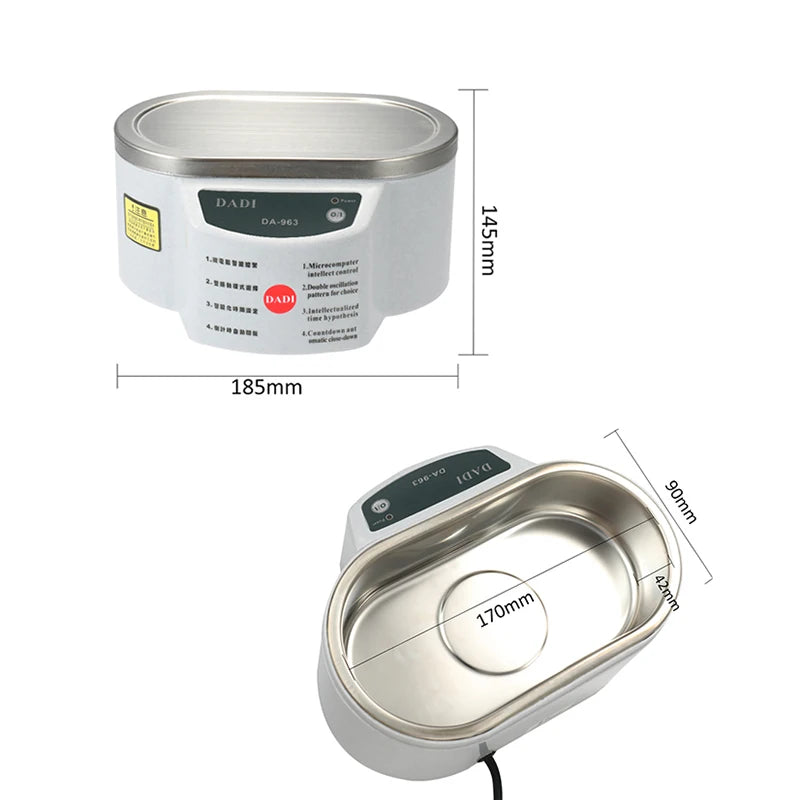 Digital Ultrasonic Cleaner Bath For Jewelry Parts Glasses Manicure Stones Cutters Dental Razor Ultrasound Cleaner Machine Beauty World Shop
