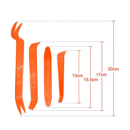 4pcs/Set Portable Car Panel Removal Tool Kit Nail Puller Radio Audio Door Pry Repair Clip Trim Dash Removal Installer Hand Tool Beauty World Shop