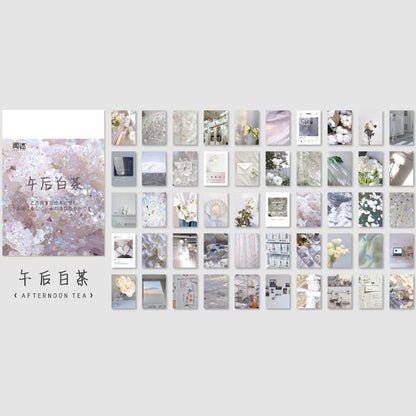 Yoofun 50 Sheets Natural Scenery&Art Paintings Stationery Stickers Book Aesthetic Landscape Cute Scrapbooking Planner Journaling Beauty World Shop